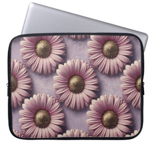 Luxe Pink Daisies Laptop Case