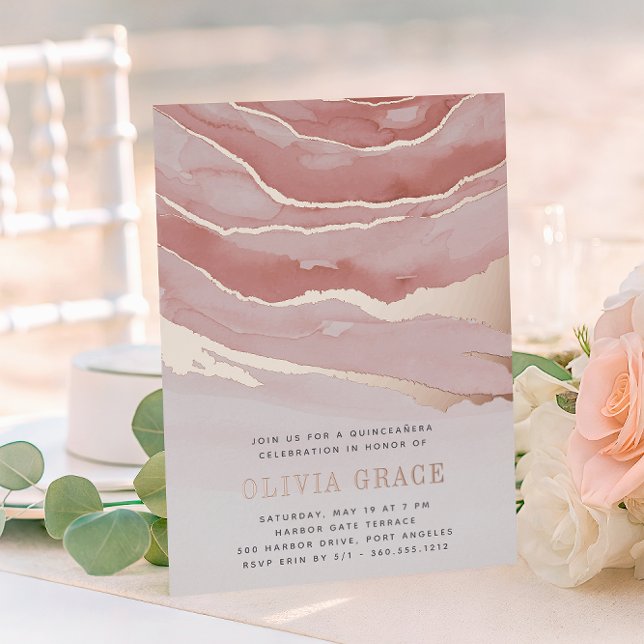 Luxe Pink Marble Quinceanera (Creator Uploaded)