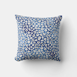 LUXE PRINT BLUE CUSHION