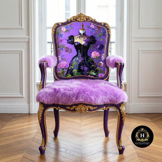 Luxe Purple Corset Dress Form Floral Decoupage Tissue Paper (Creator Uploaded)