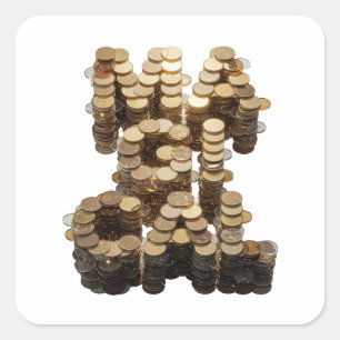 Luxe Silver MONEY Gift Sticker