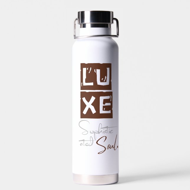 LUXE Sophisticated Soul Water Bottle (Back)