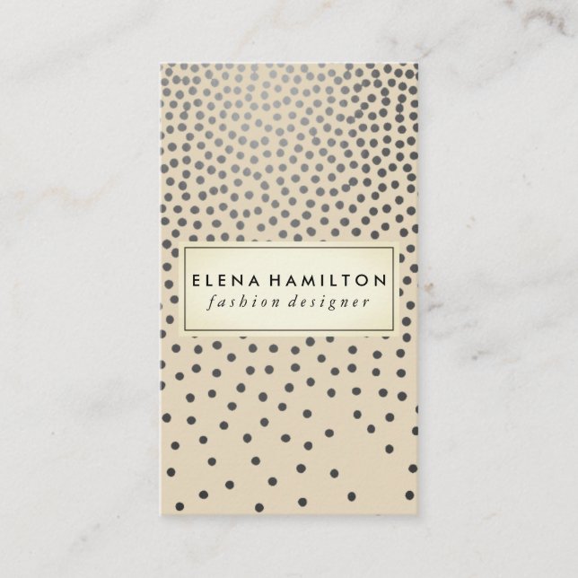 Luxe Speckled Pattern Business Card (Front)