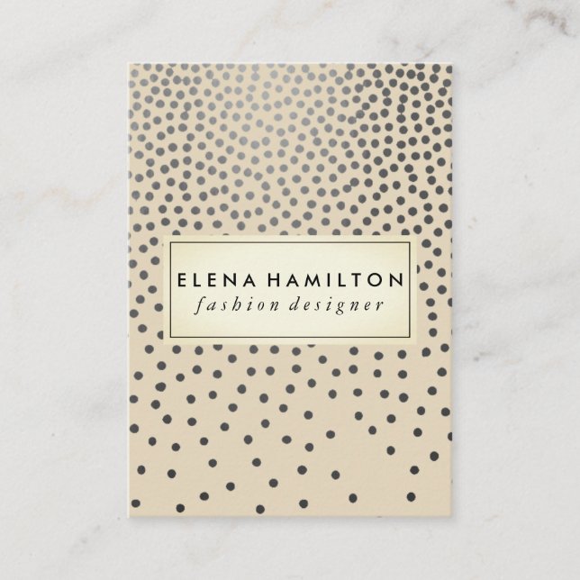 Luxe Speckled Pattern Business Card (Front)