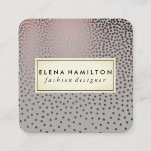 Luxe Speckled Pattern Square Business Card