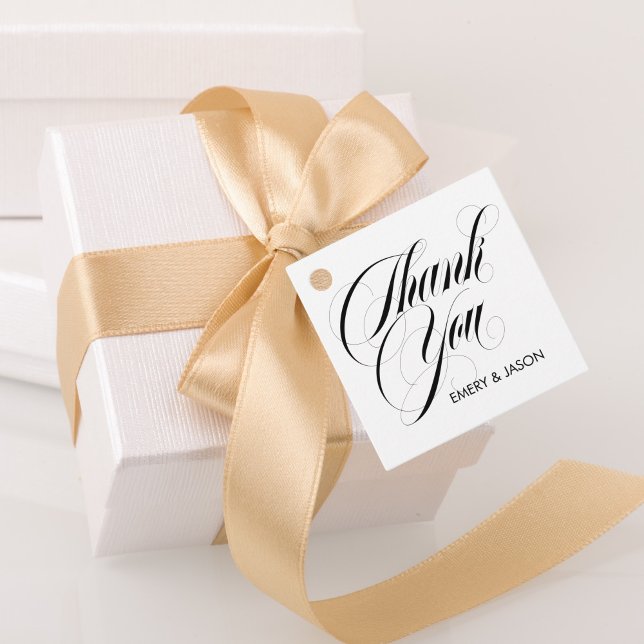 Luxe Thank You Wedding Favour Tags (Creator Uploaded)