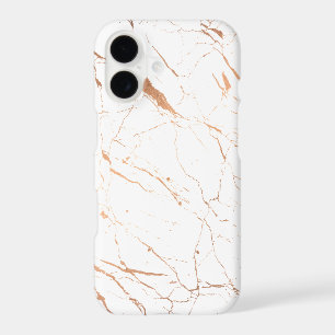 Luxe White and Rose Gold Marble