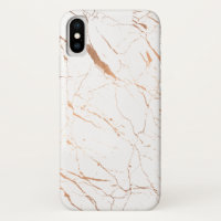 Luxe White and Rose Gold Marble