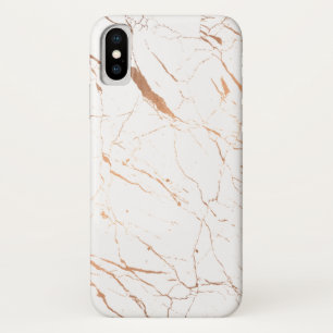 Luxe White and Rose Gold Marble Case-Mate iPhone Case
