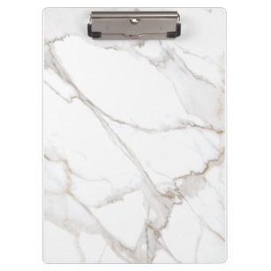 Luxe White Marble Clipboard