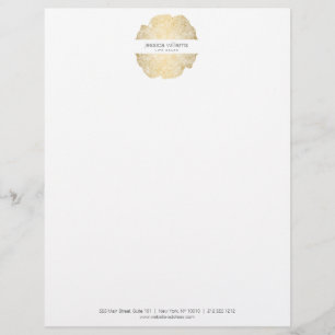 Luxe Wood Effect Art Customised Letterhead