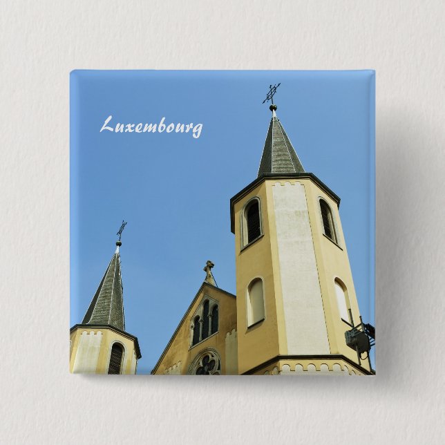 Luxembourg 15 Cm Square Badge (Front)