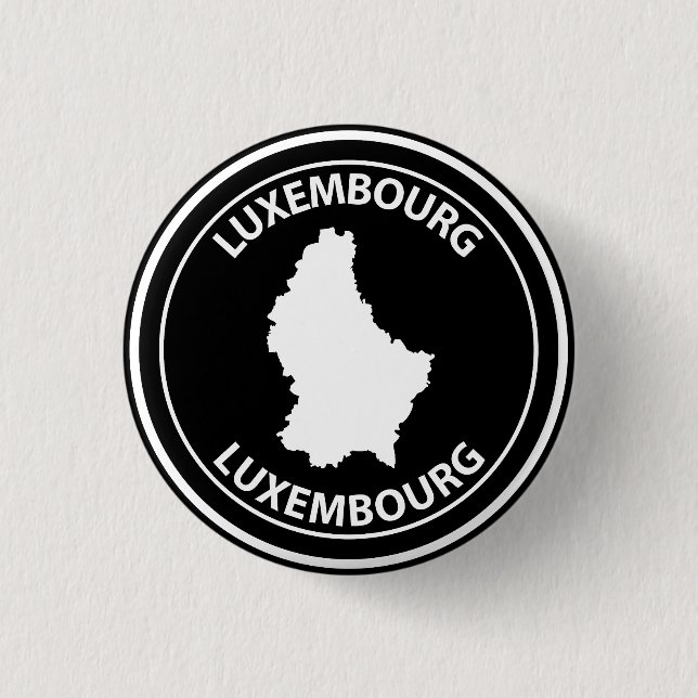 Luxembourg 3 Cm Round Badge (Front)