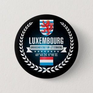 Luxembourg 6 Cm Round Badge