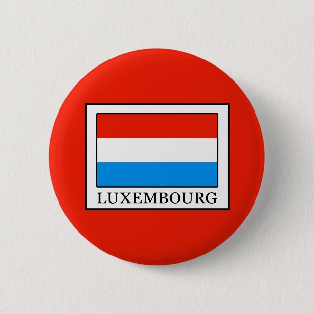 Luxembourg 6 Cm Round Badge (Front)