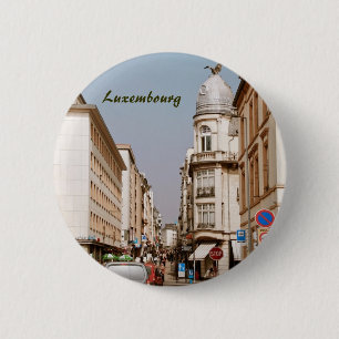 Luxembourg 6 Cm Round Badge