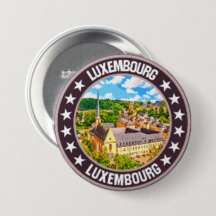 Luxembourg 7.5 cm round badge