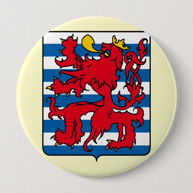 Luxembourg, Belgium 10 Cm Round Badge (Front)
