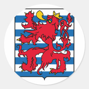 Luxembourg, Belgium Classic Round Sticker