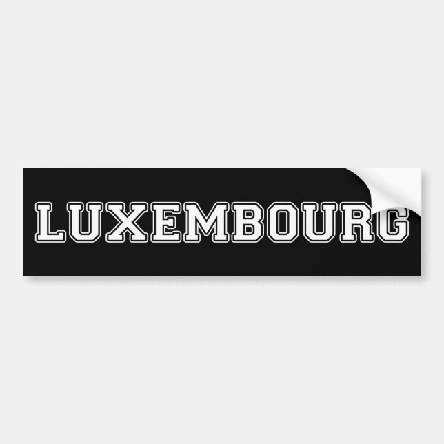 Luxembourg Bumper Sticker (Front)
