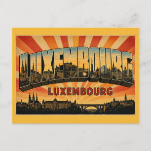 Luxembourg City Cathedral Postcard