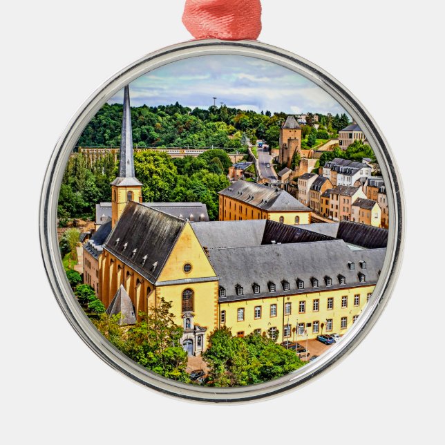 Luxembourg city metal tree decoration (Front)