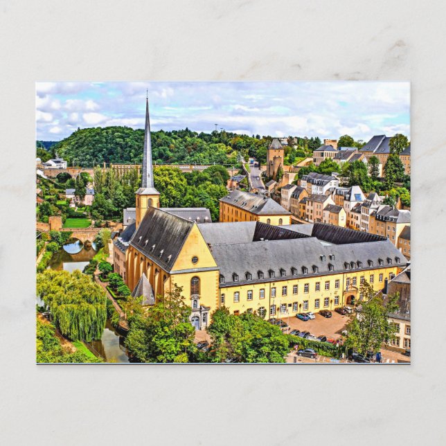 Luxembourg city postcard (Front)