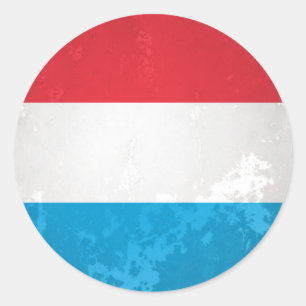 Luxembourg Classic Round Sticker