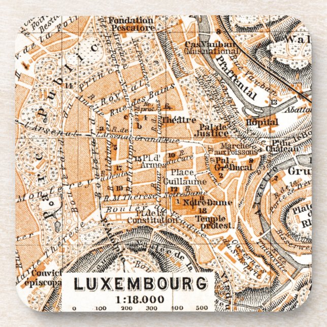 Luxembourg Coaster (Front)
