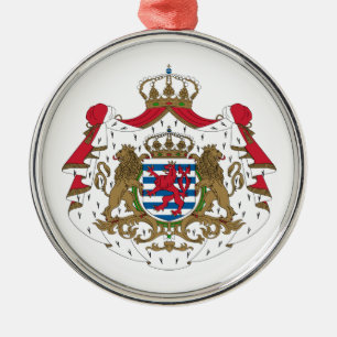 Luxembourg Coat Of Arms Metal Tree Decoration