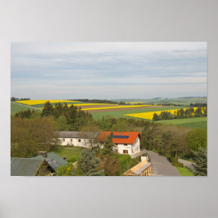 Luxembourg countryside poster