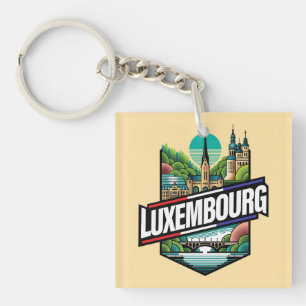 Luxembourg Europe Key Ring