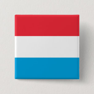Luxembourg Flag 15 Cm Square Badge