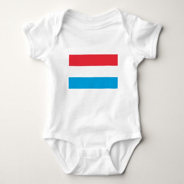 Luxembourg Flag Baby Bodysuit (Front)