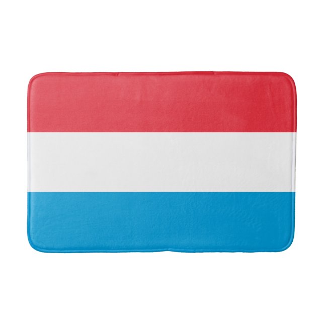Luxembourg Flag Bath Mat (Front)
