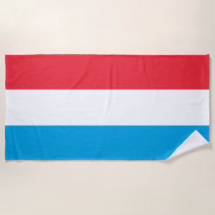 Luxembourg flag beach towel