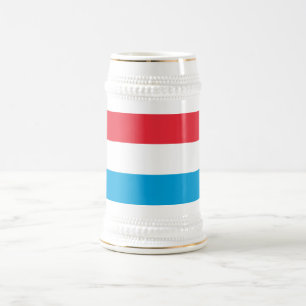 Luxembourg Flag Beer Stein