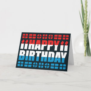 Luxembourg Flag Birthday Card