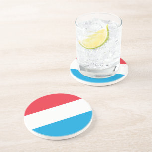 Luxembourg flag coaster