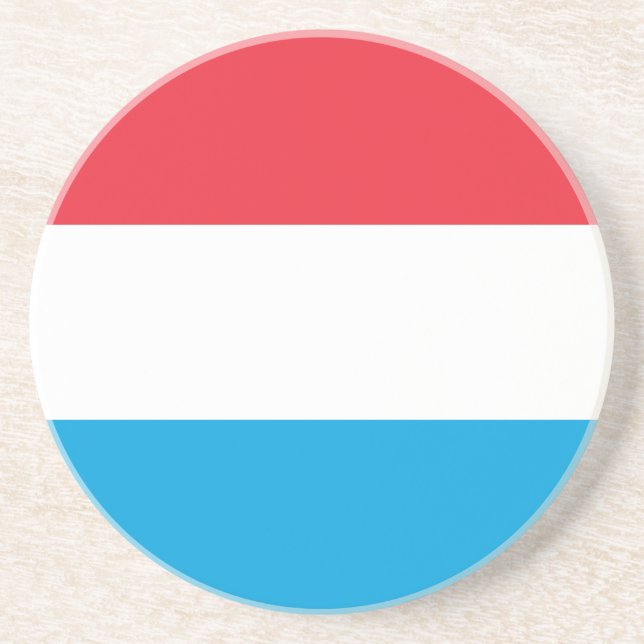 Luxembourg Flag Coaster (Front)