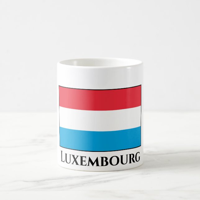 Luxembourg Flag Coffee Mug (Center)