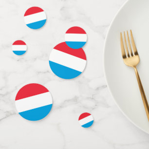 Luxembourg flag confetti