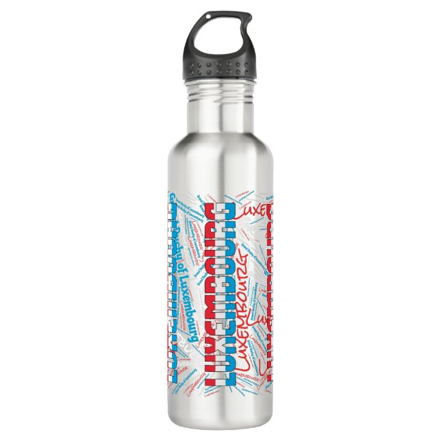 Luxembourg Flag Gorgeous Patriotic 710 Ml Water Bottle (Front)