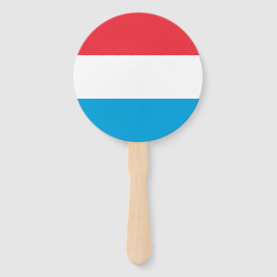 Luxembourg Flag Hand Fan