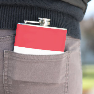 Luxembourg flag hip flask