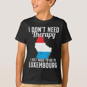 Luxembourg Flag I Vacation Luxembourg  T-Shirt