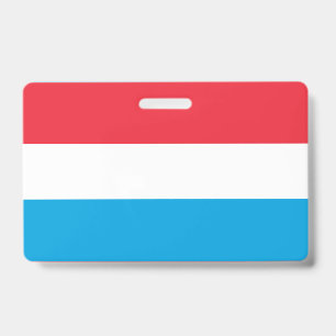 Luxembourg flag ID badge