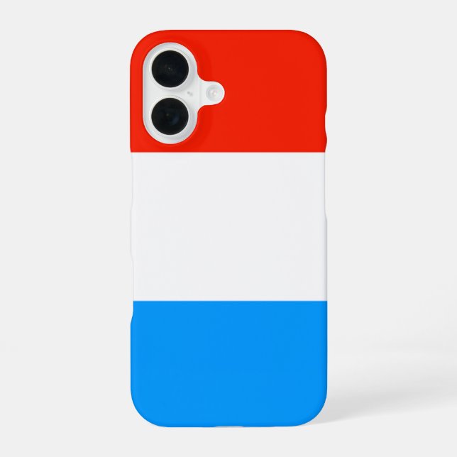 Luxembourg Flag iPhone 16 Case (Back)