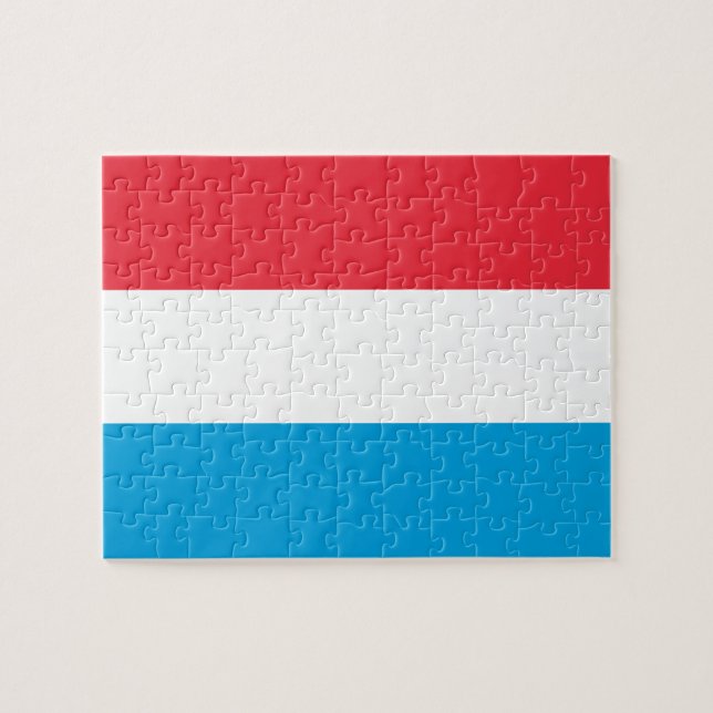 Luxembourg flag jigsaw puzzle (Horizontal)