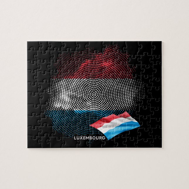 Luxembourg flag jigsaw puzzle (Horizontal)